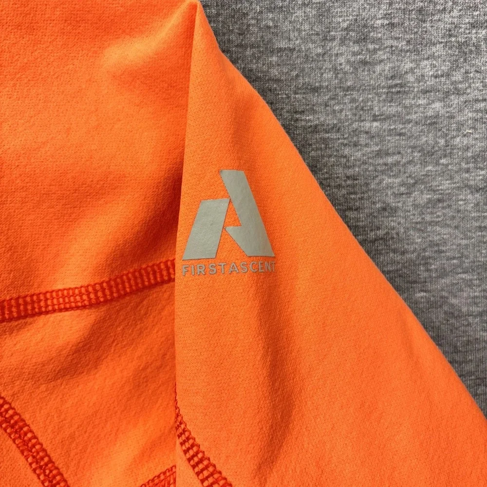 Eddie Bauer First Ascent Jacket Womens Medium Orange Soft Shell Full Zip Hiking‎